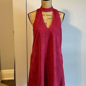 Crimson colored sleeveless dress. Size M